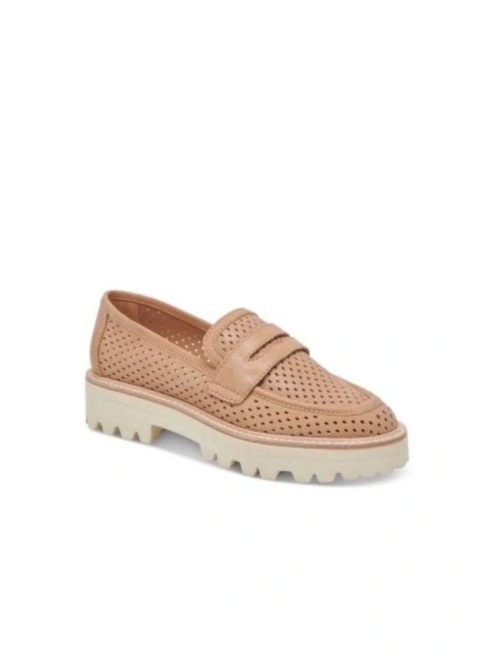 Dolce Vita Women’s Malila Perforated Nubuck Penny Loafers – Size 7